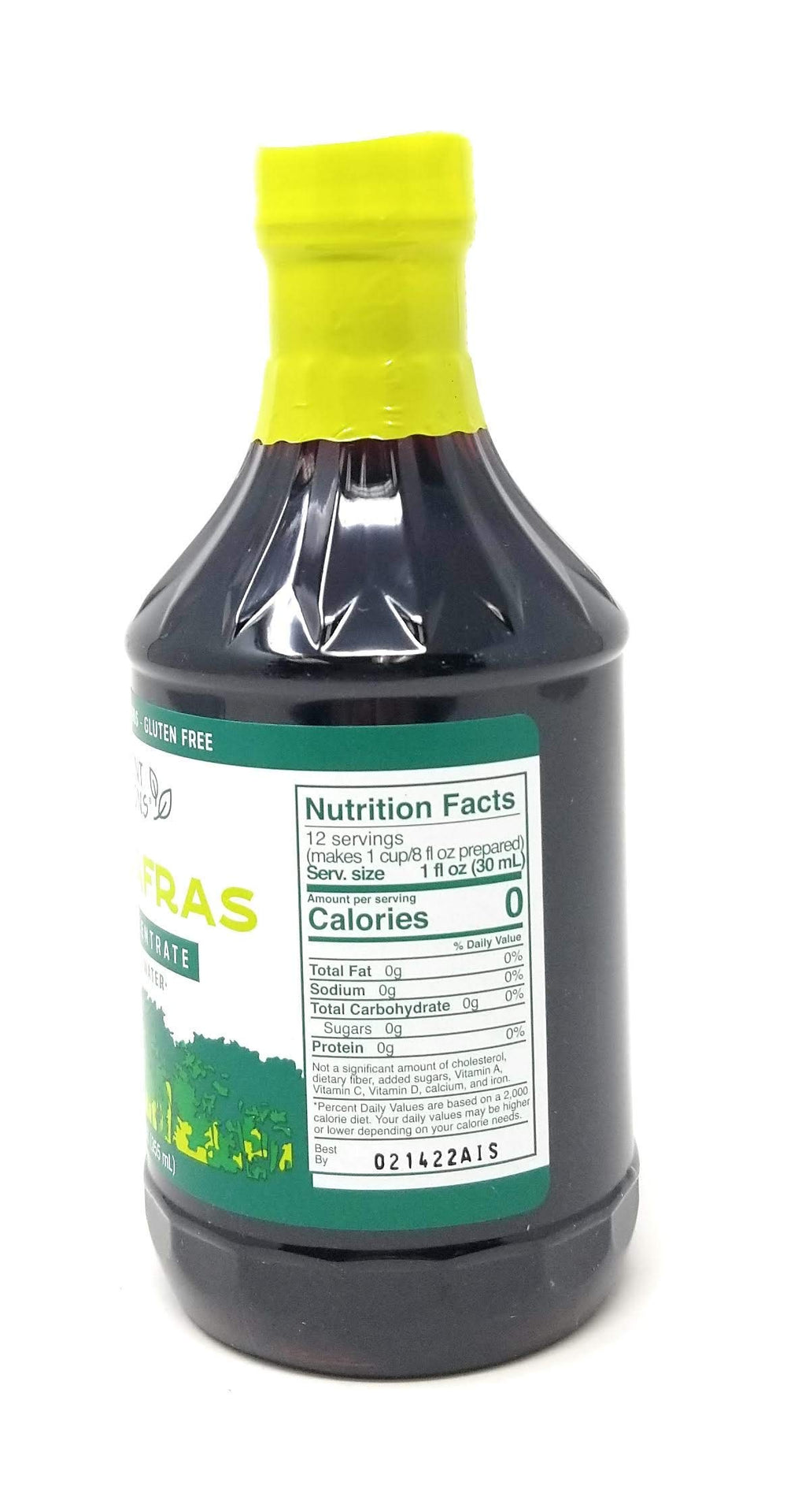 Ancient Infusions Sassafras Concentrate bottle opened for easy iced tea