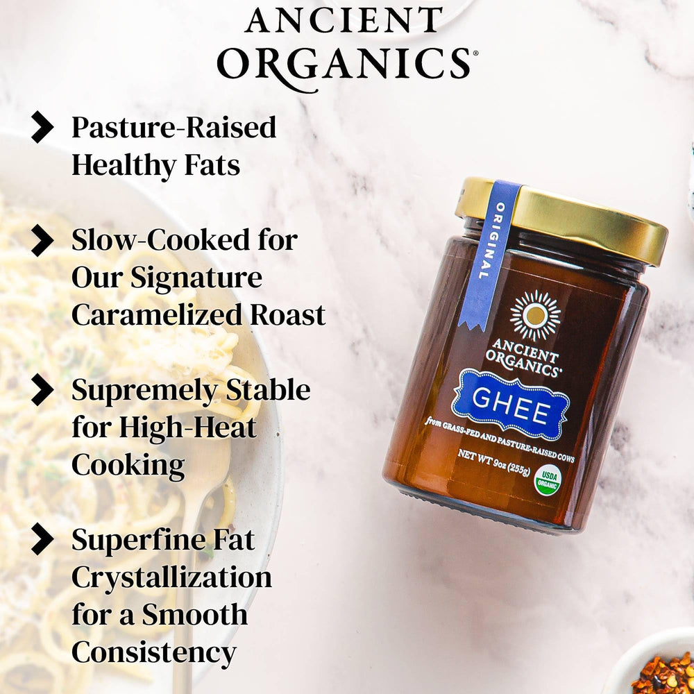 Ancient Organics Ghee omega-rich profile adds nutrition to meals