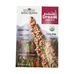 Andean Dream fusilli quinoa organic 8oz pack for quick weeknight meals.