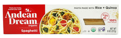 Andean Dream Organic Spaghetti Quinoa Pasta 12-pack box for gluten-free meals