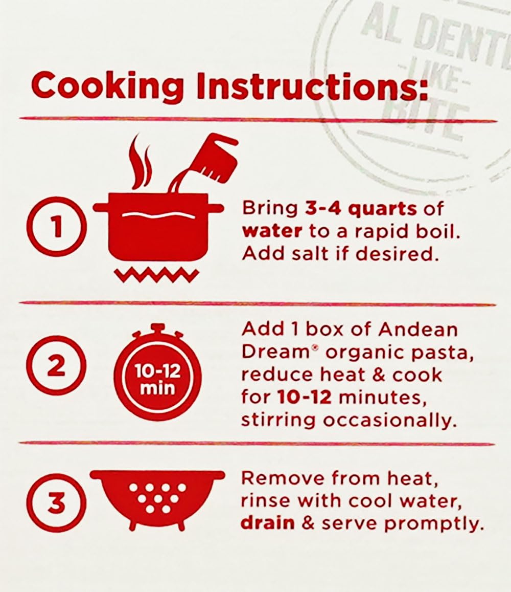 Andean Dream Organic Spaghetti Quinoa Pasta plated with sauce ready to enjoy