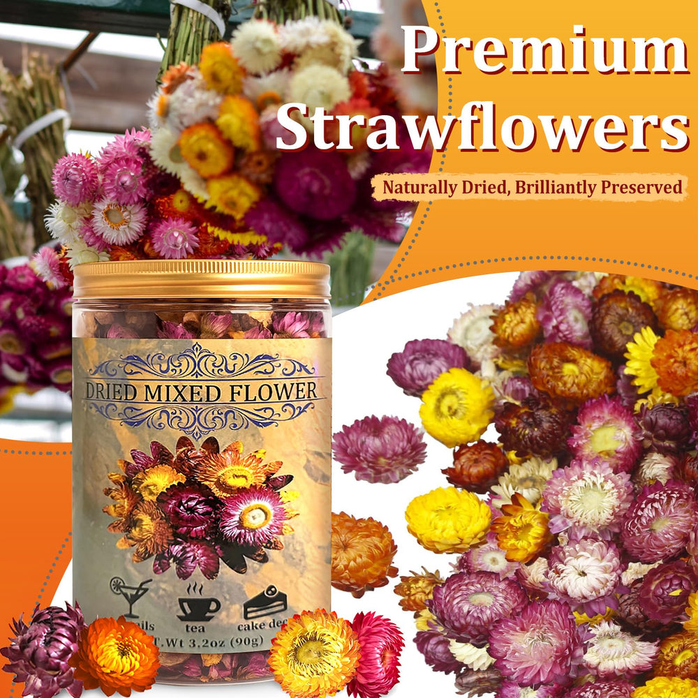 Andekas edible dried flowers on cupcakes provide vibrant color and flavor.