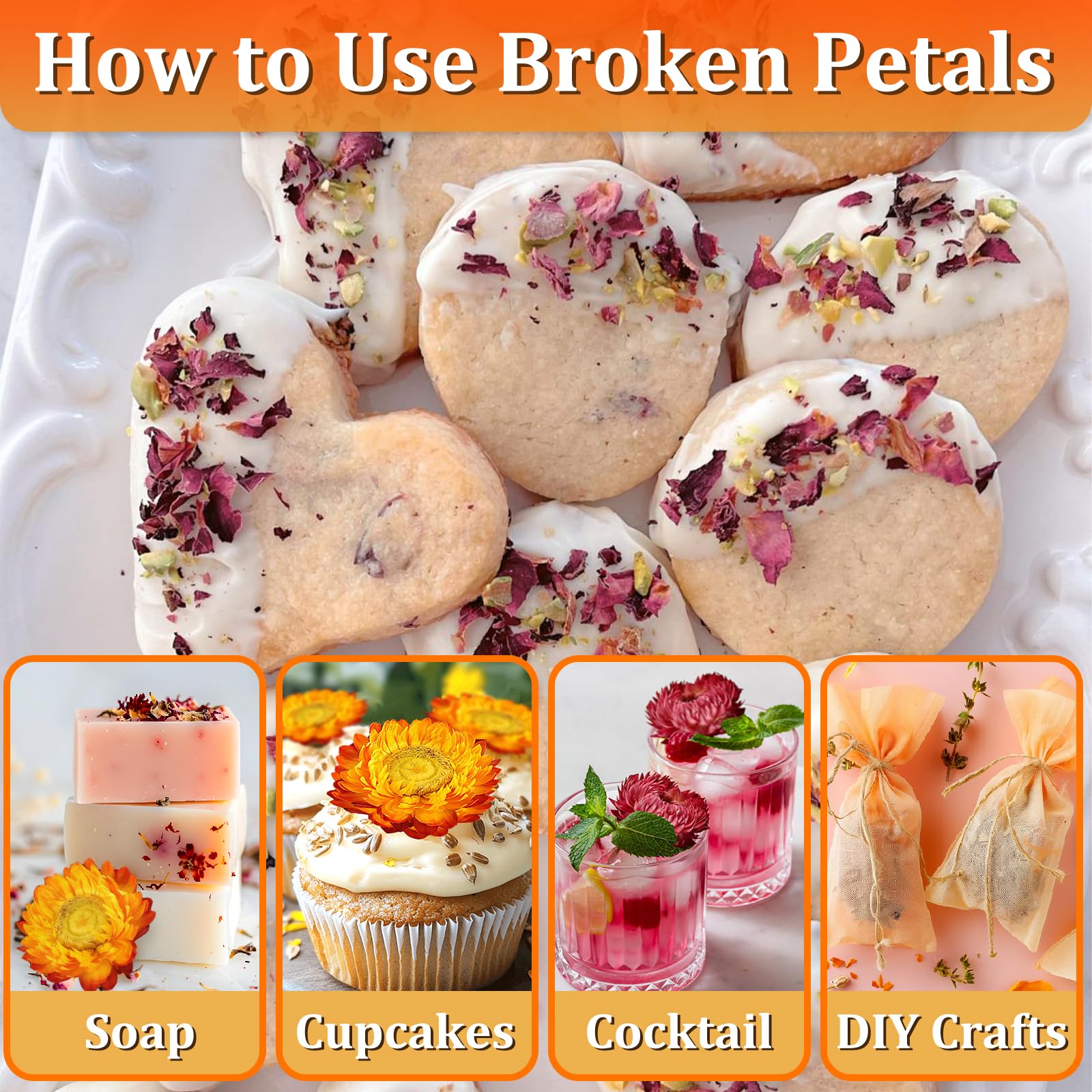 Andekas purple petals with rich contrast for elegant treats and crafts.