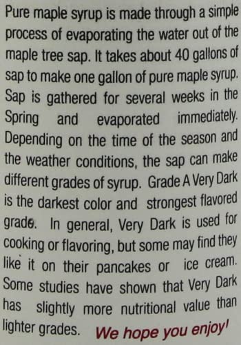 Anderson's Maple Syrup Very Dark kitchen scene with pancakes and pourable syrup