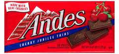 Andes Cherry Jubilee chocolates in a box, ideal for sharing at gatherings