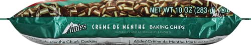 Andes Creme de Menthe Baking Chips foil-wrapped pieces preserve freshness.