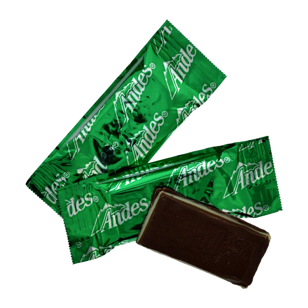 Andes Creme De Menthe Thins individually wrapped mints for convenient snacking