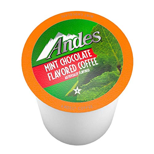 Andes Mints coffee pods with Arabica beans offer smooth, flavorful medium roast.
