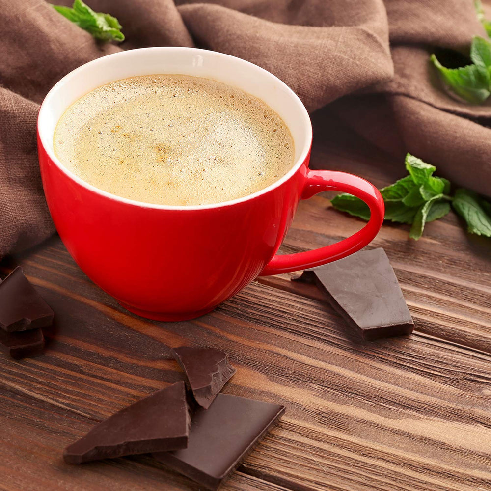 Andes Mints gift-ready box signals a thoughtful treat for coffee lovers.