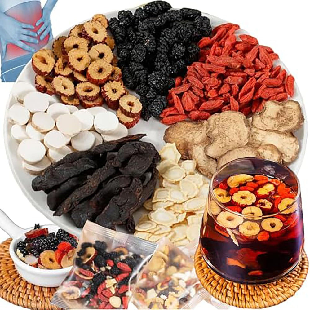 Andonisus ginseng mulberry tea bags in box, ideal for daily ritual.
