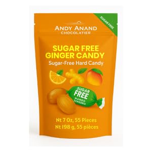 Andy Anand Chocolatier ginger candy close-up with real ginger pieces