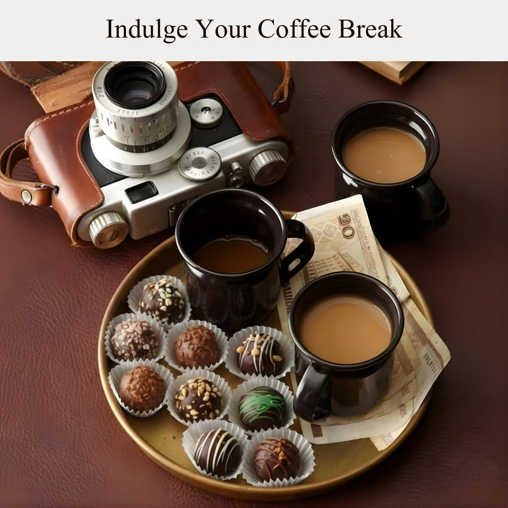 Handcrafted artisan truffles crafted by skilled chocolatiers