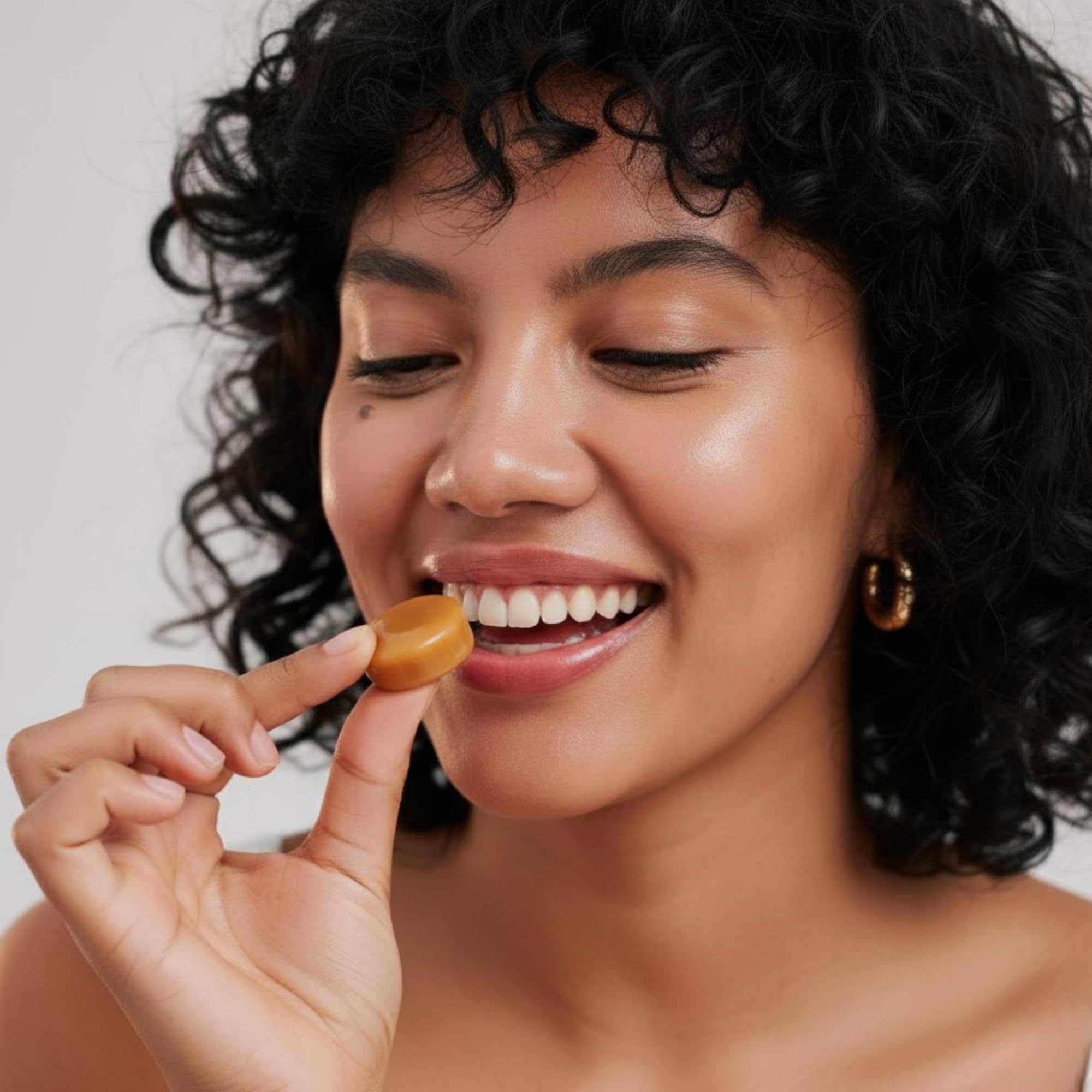 Andy Anand Chocolatier sugar-free toffee pieces, individually wrapped for freshness and easy sharing.