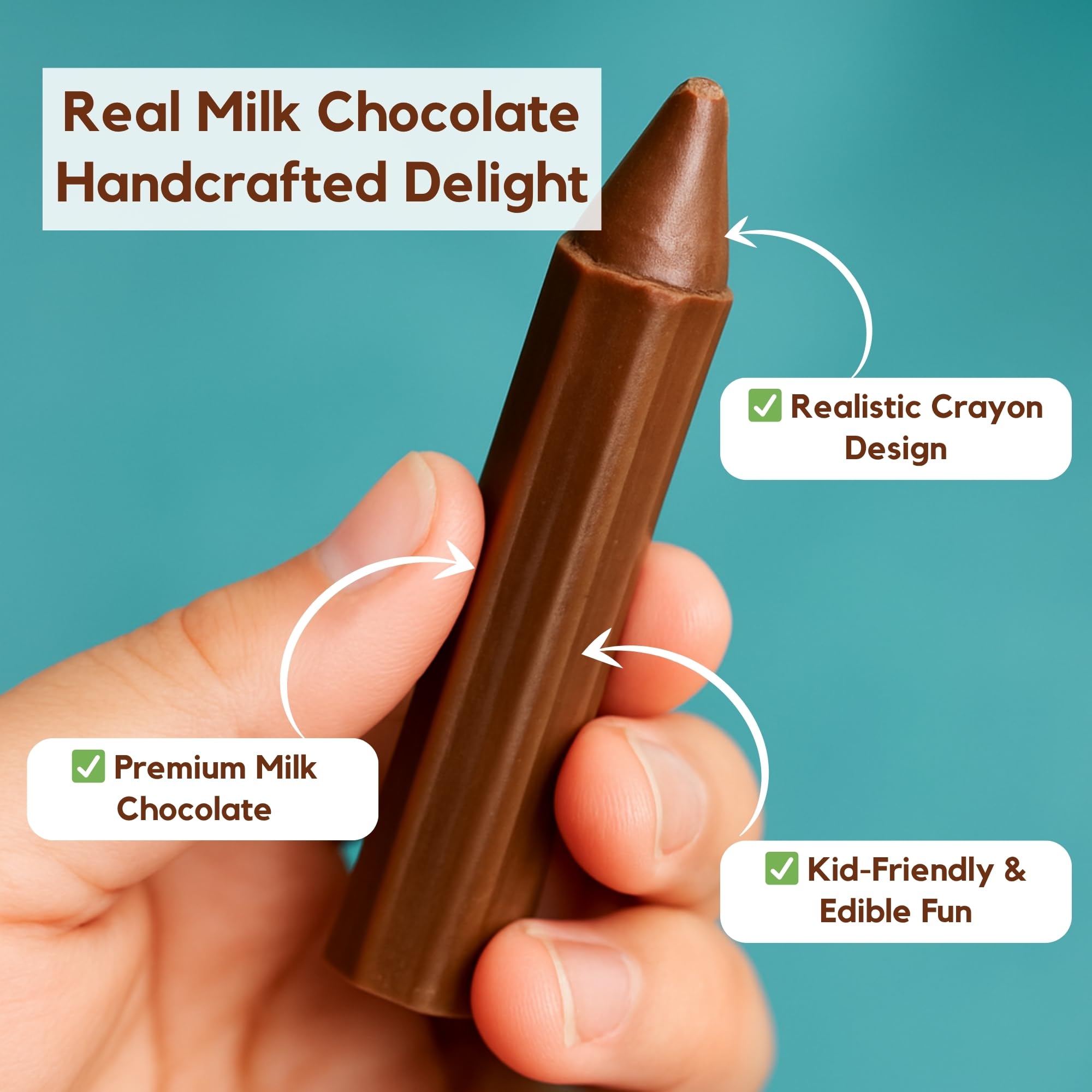 Kid-friendly snack time with Andy Anand chocolate pencils