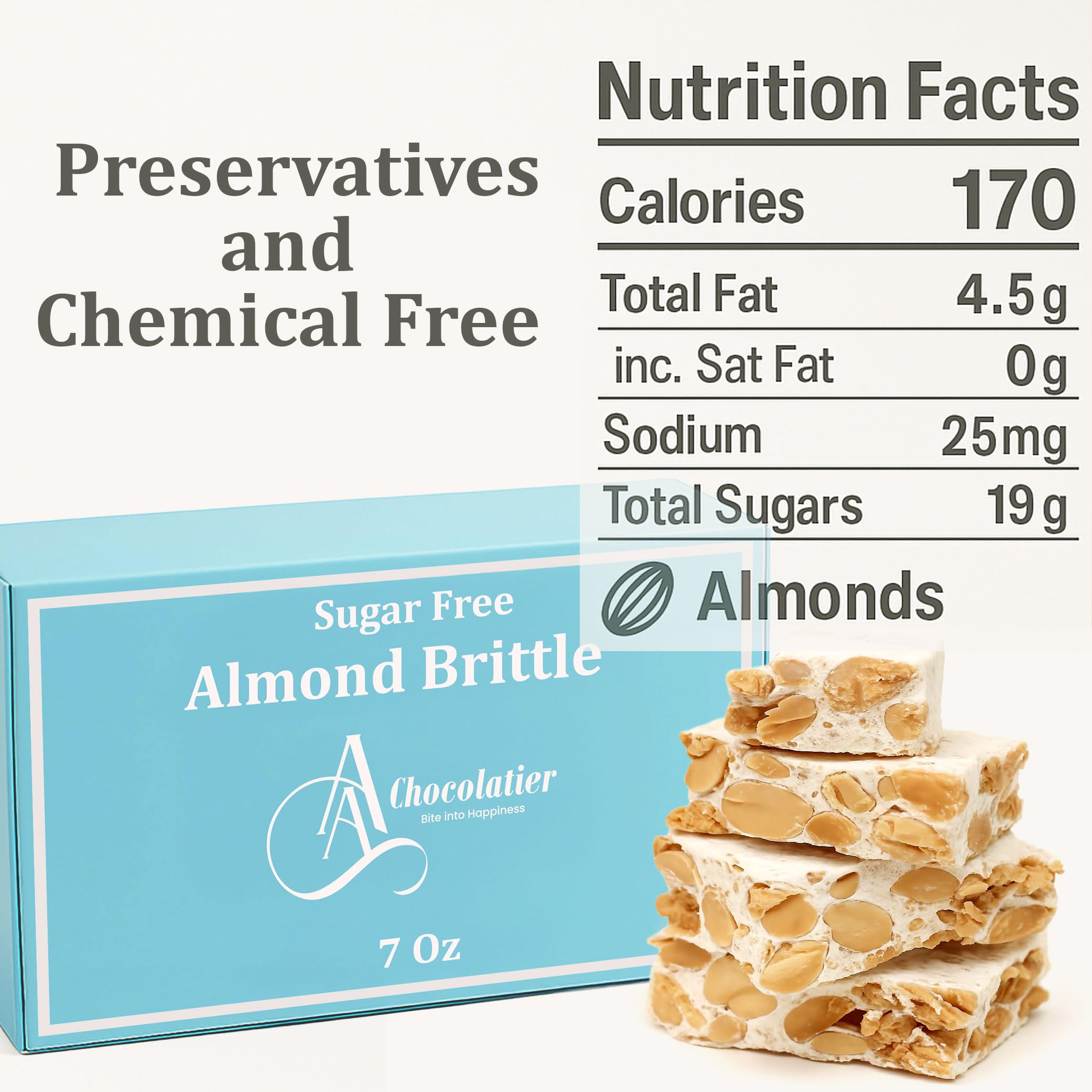 Andy Anand Chocolatier roasted almonds nougat close-up highlights crunchy texture and nutty aroma