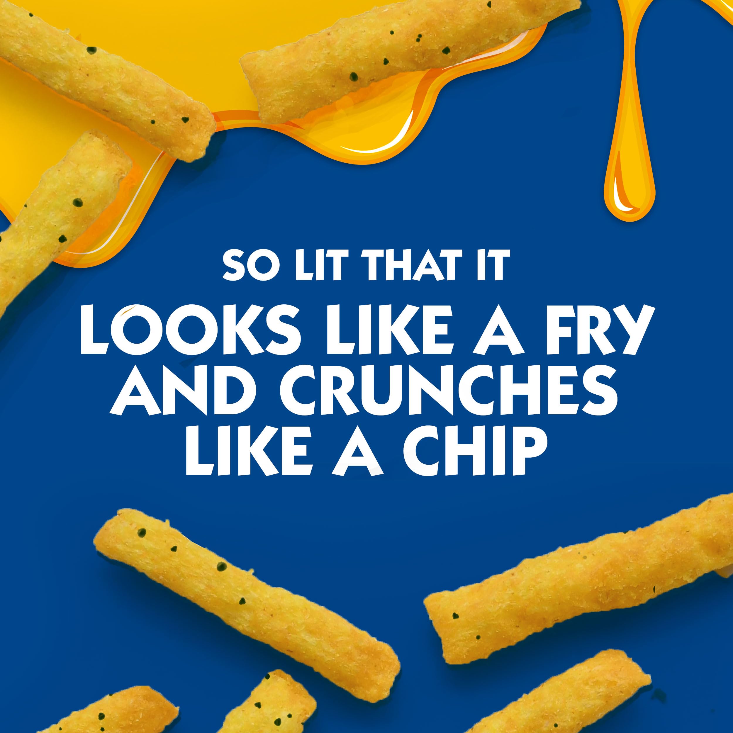 Road trip setup with Andy Capp's Cheddar Fries as a snack companion.