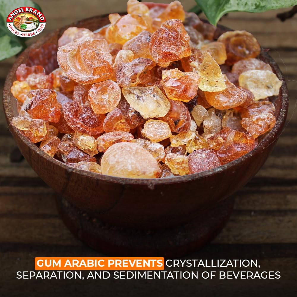 Angel Brand Gum Arabic 1.25lbs supplies crafts, baking, and culinary demonstrations