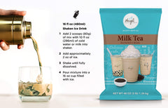 Angel Milk Tea Mix DIY barista setup inspires creative recipes.