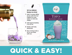 Angel Specialty Taro Blended Creme smoothie mix for tropical blends.