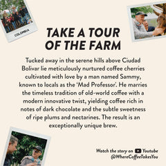 Colombia Arabica beans used in Angelino's Reserve for smooth flavor.