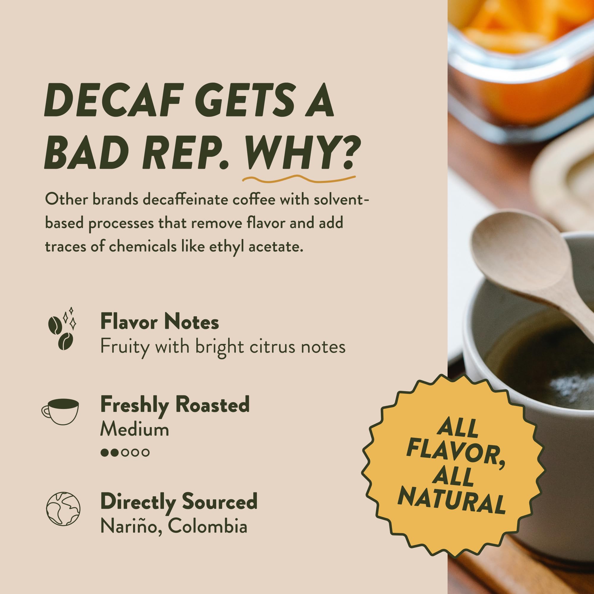 Angelino's half caff K-Cup pods for quick brews