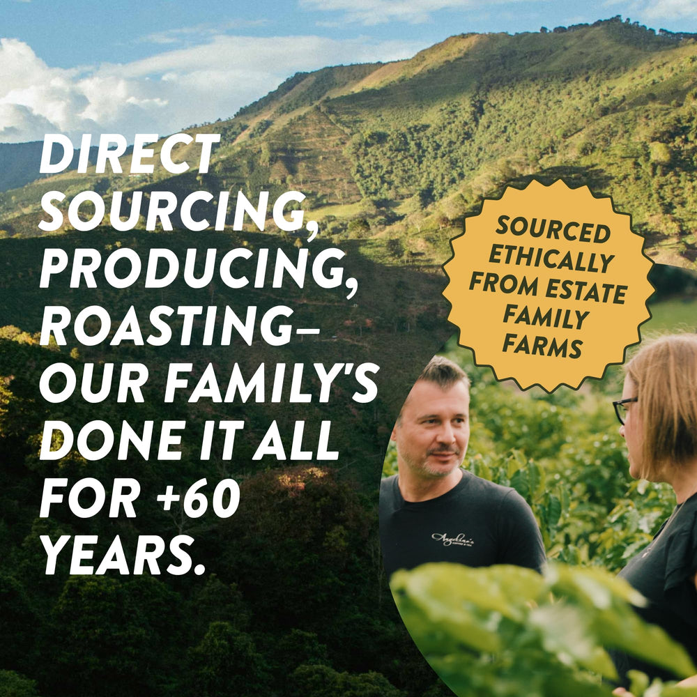 Angelino's Coffee Sumatra Dark pod emits a rich aroma