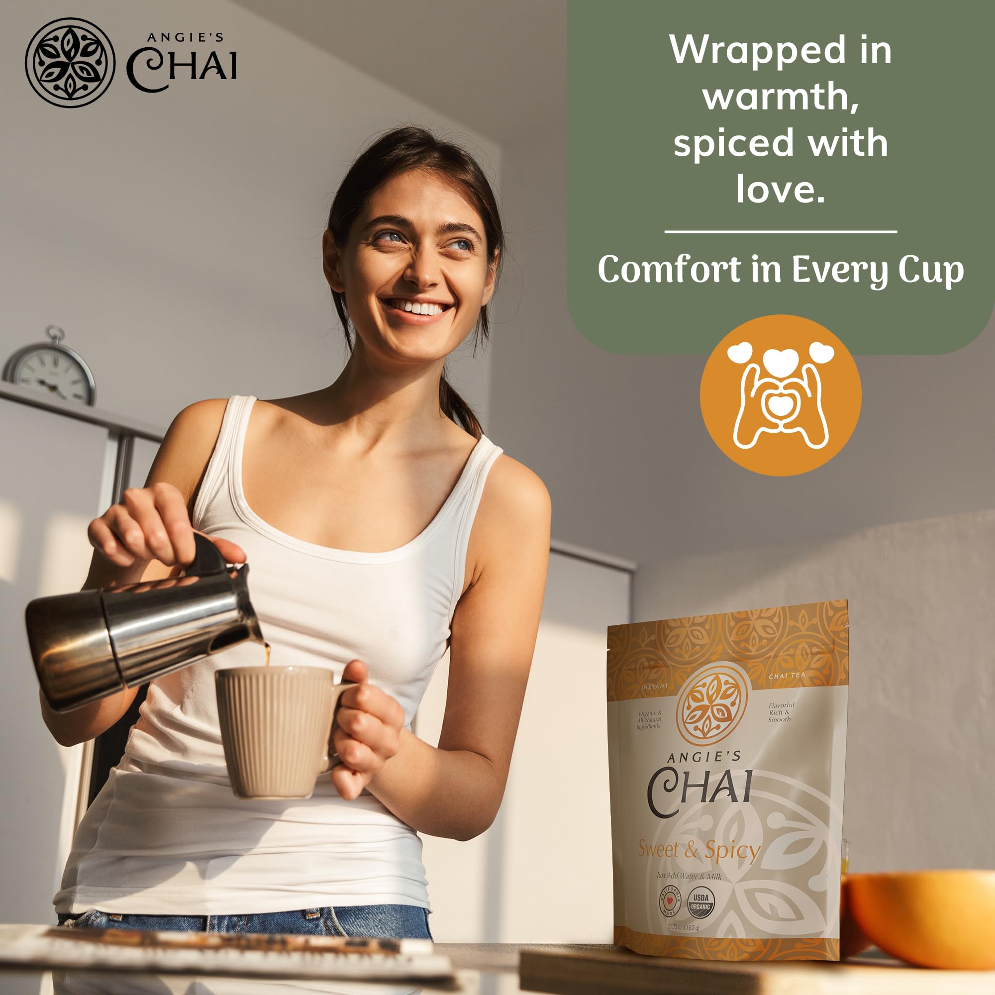 Angie's Chai sustainable organic farming supports eco-conscious tea lovers