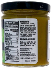 Close-up of Kroeung paste with fresh lemongrass and galangal aromatics.
