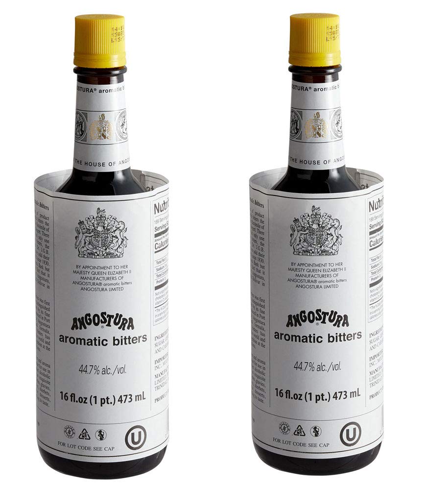 Angostura Aromatic Bitters 16oz bottle front view for classic cocktails