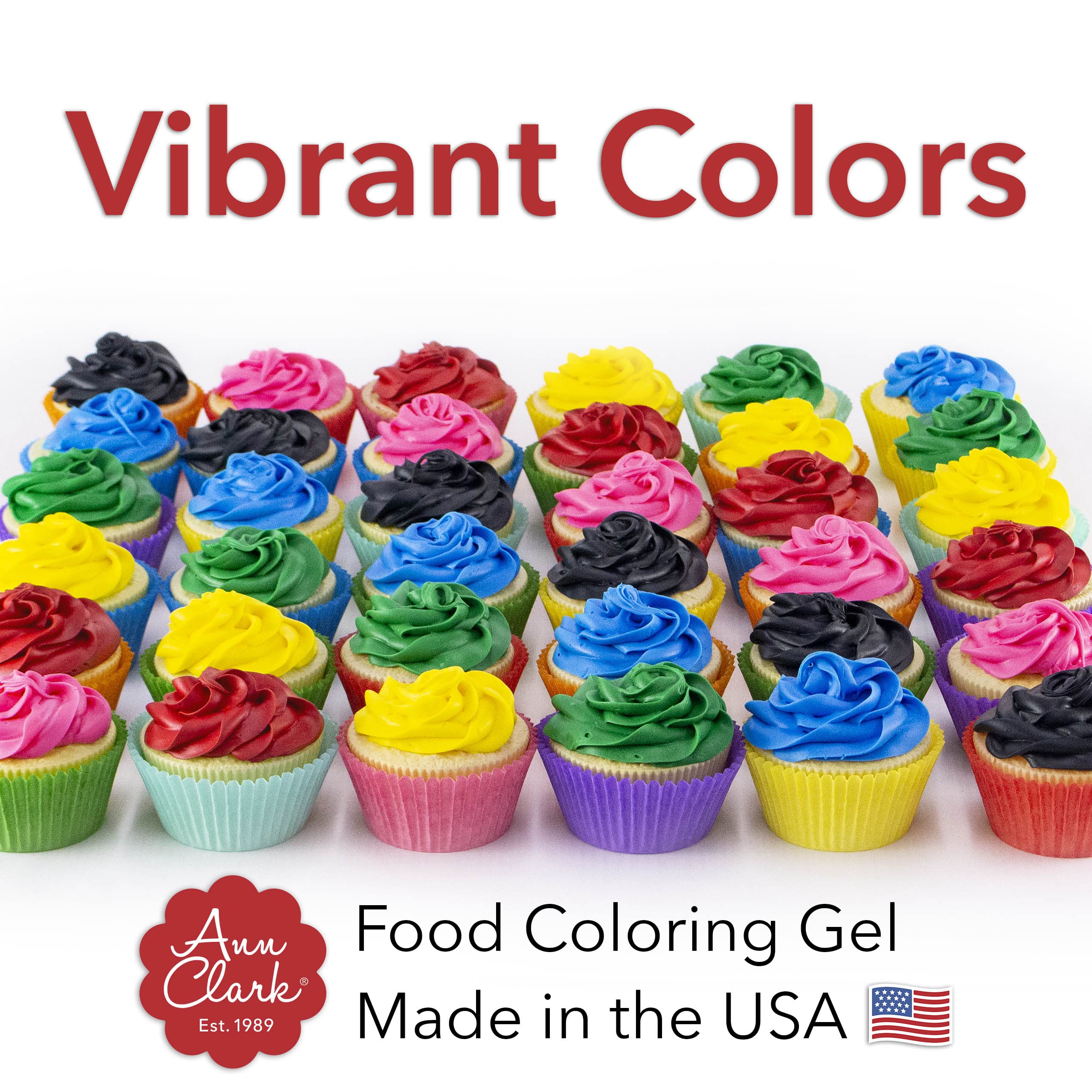 Six color palette ideal for cookies and cakes.