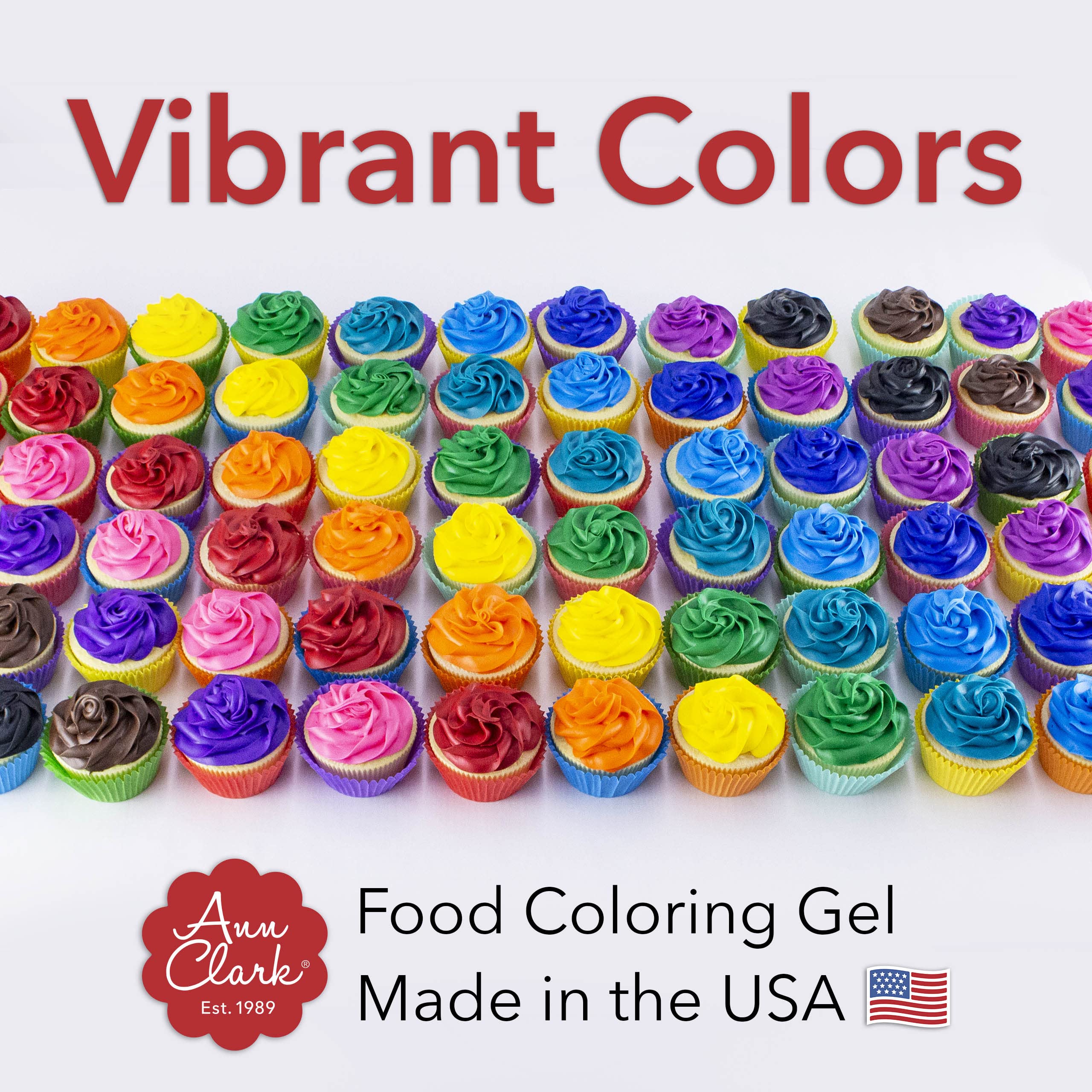 Cake frosting with Ann Clark gel colors for bright, consistent results