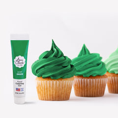 Ann Clark Leaf Green gel color tube for vibrant cookies and cakes.