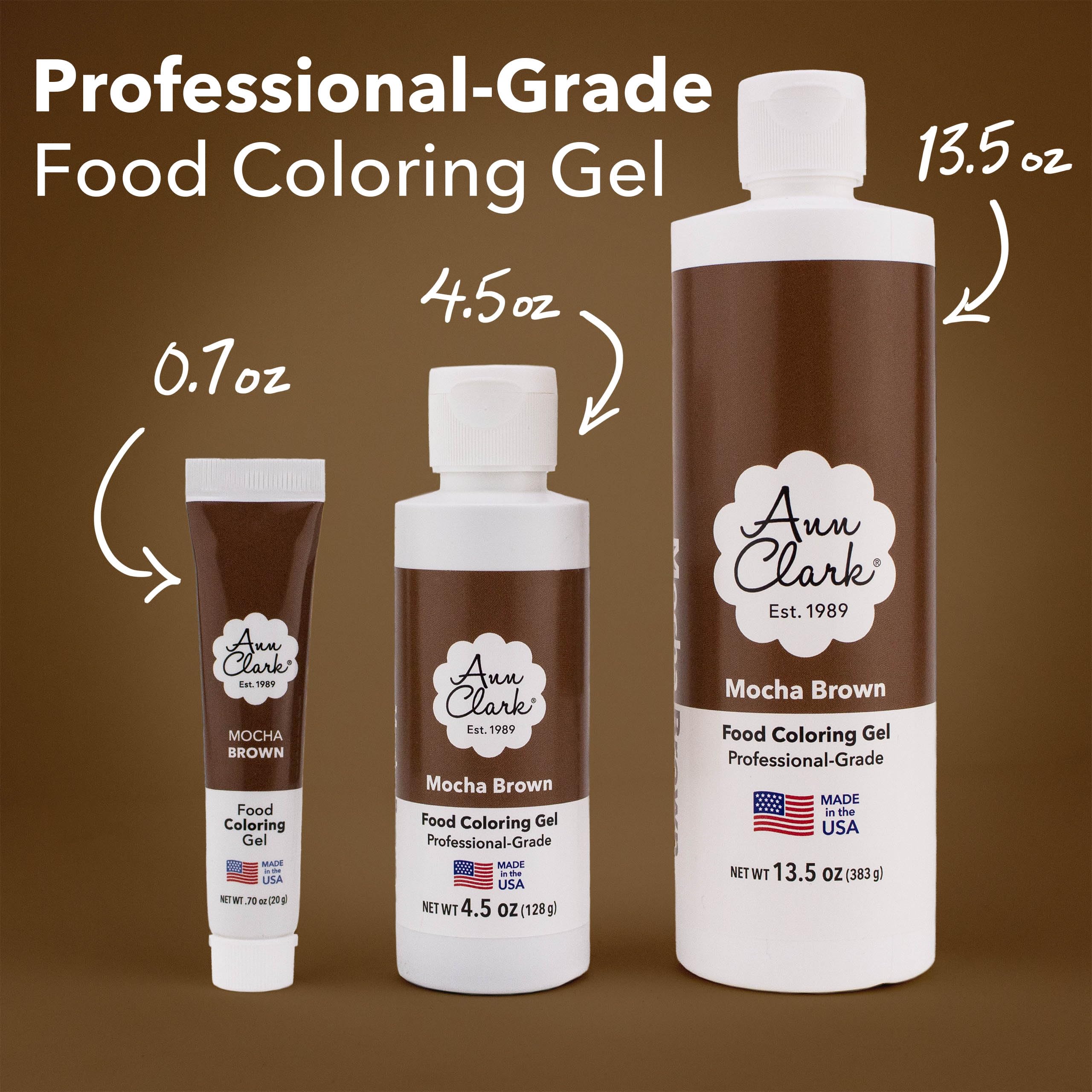 Ann Clark Mocha Brown Gel close-up shows rich concentration for precise drops