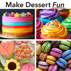 Ann Clark Mocha Brown Gel on cupcakes creates warm brown decoration