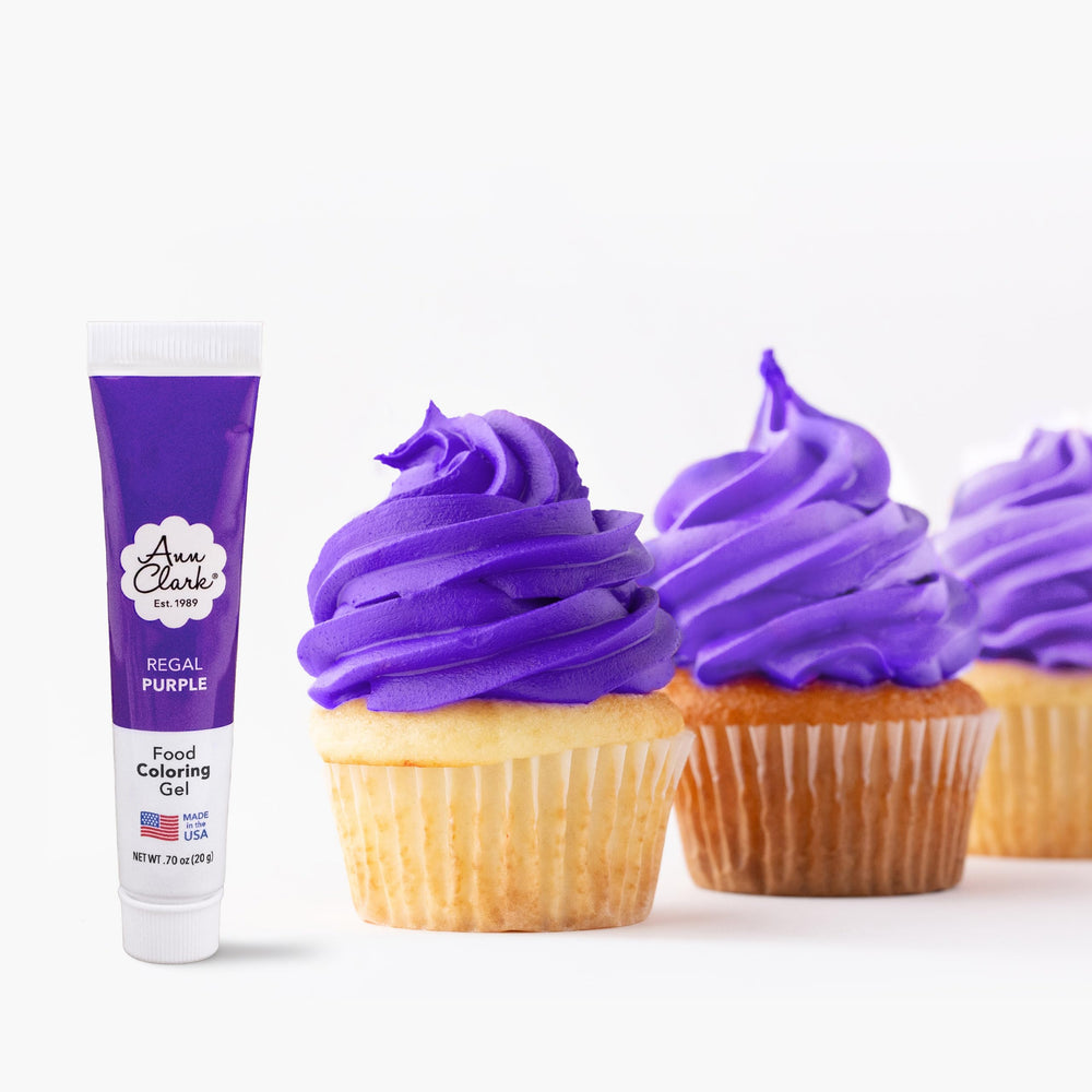Ann Clark Regal Purple gel color tube for vibrant decorating with precision.
