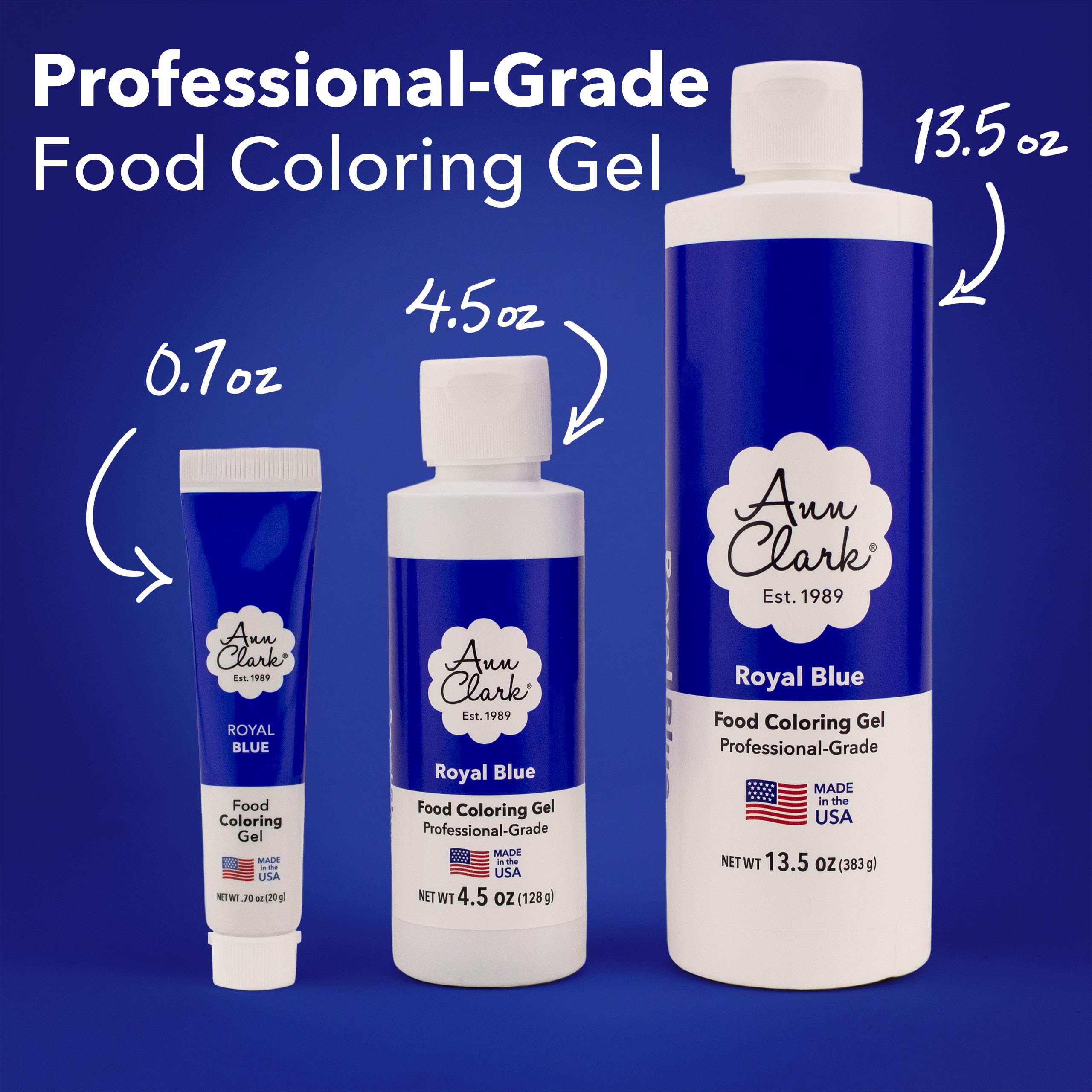 Ann Clark royal blue color gel cap for smooth, controlled coloring