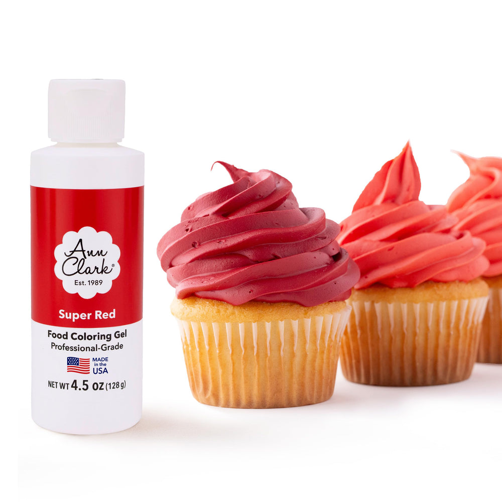 Ann Clark Super Red color gel tube brightens icing for cookies