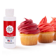 Ann Clark Super Red color gel tube brightens icing for cookies