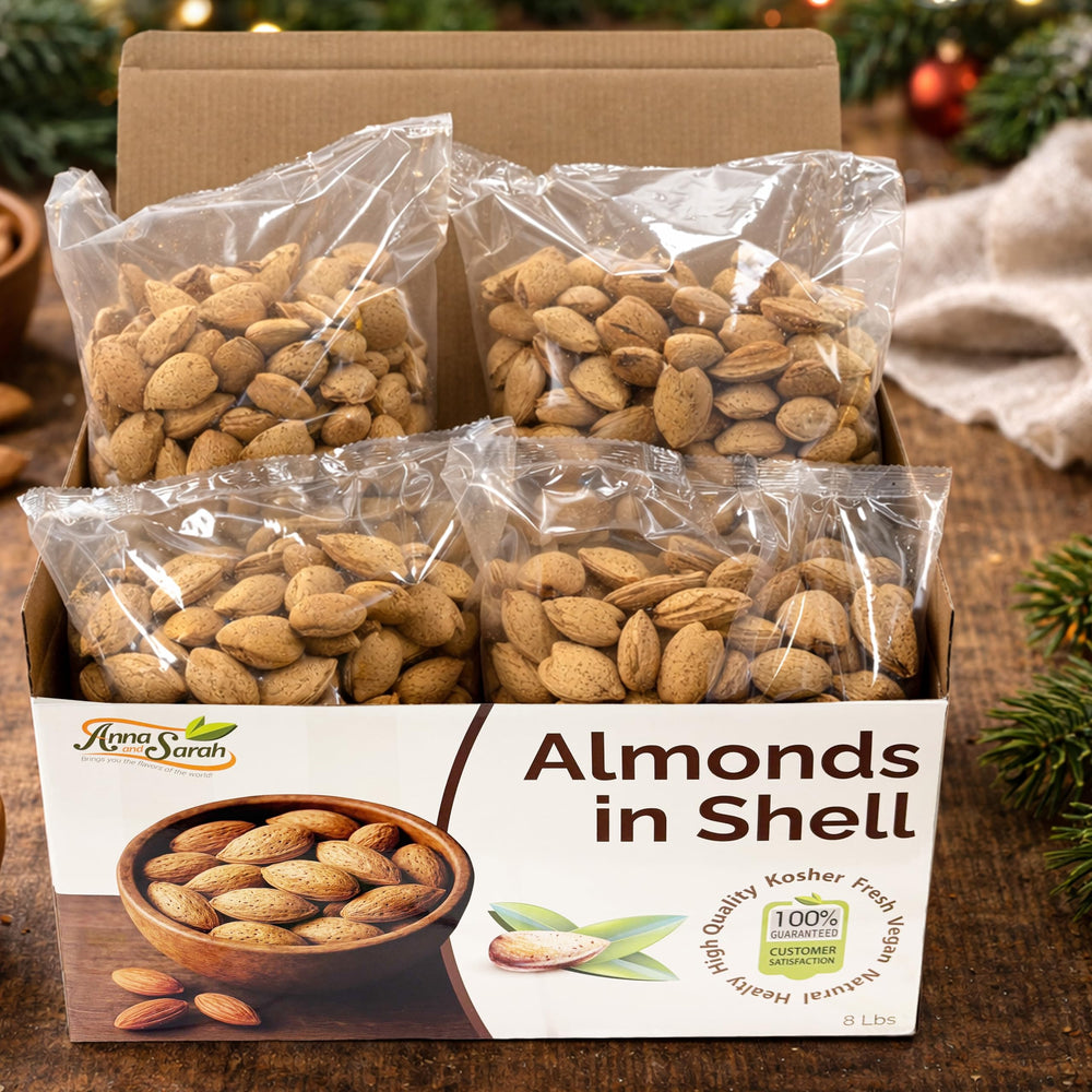 Anna and Sarah almond nutrition label: clear vitamin E content supports balanced snacking