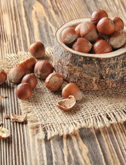 Anna and Sarah hazelnuts in box packaging signaling bulk value