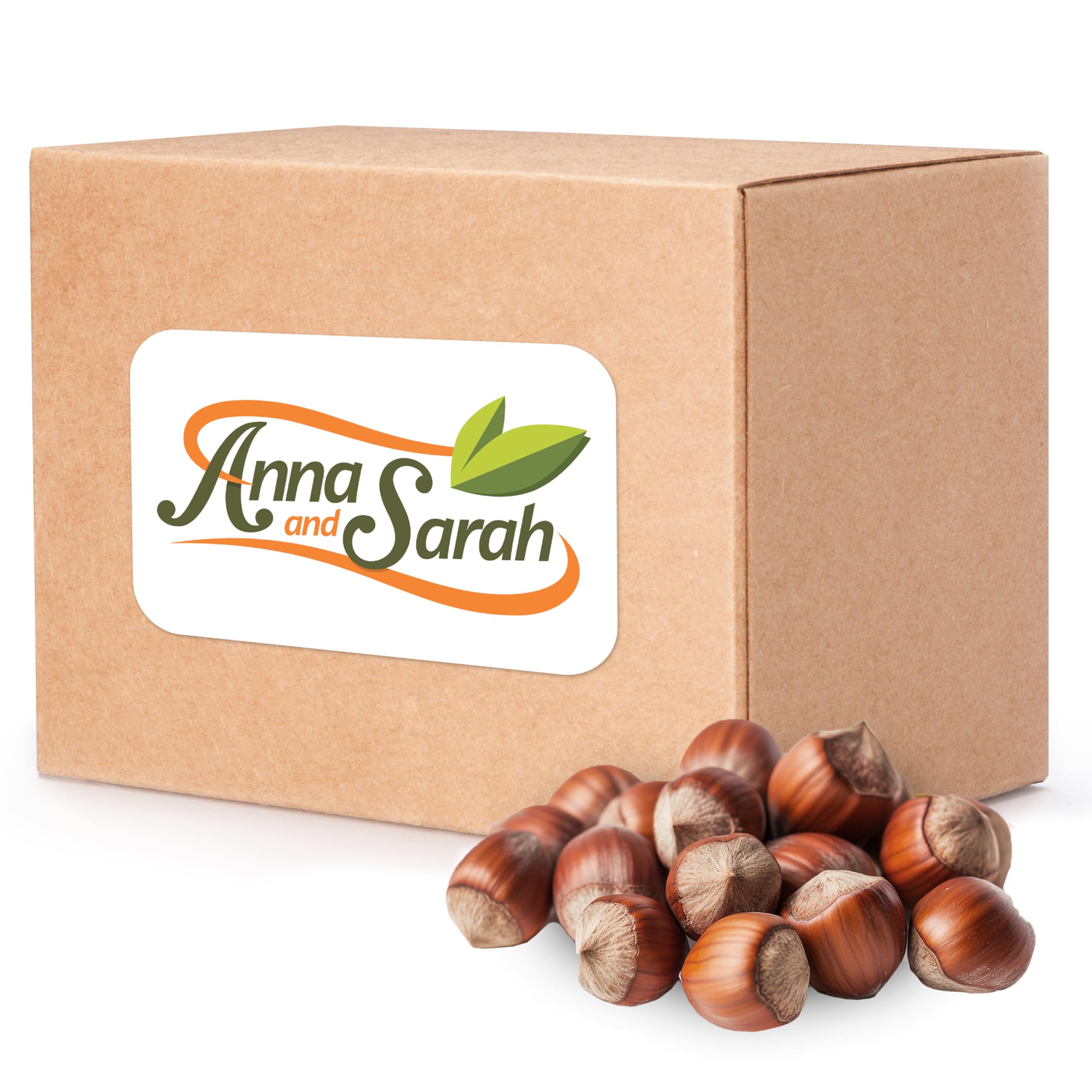 Anna and Sarah hazelnuts in shell closeup highlights texture and raw flavor