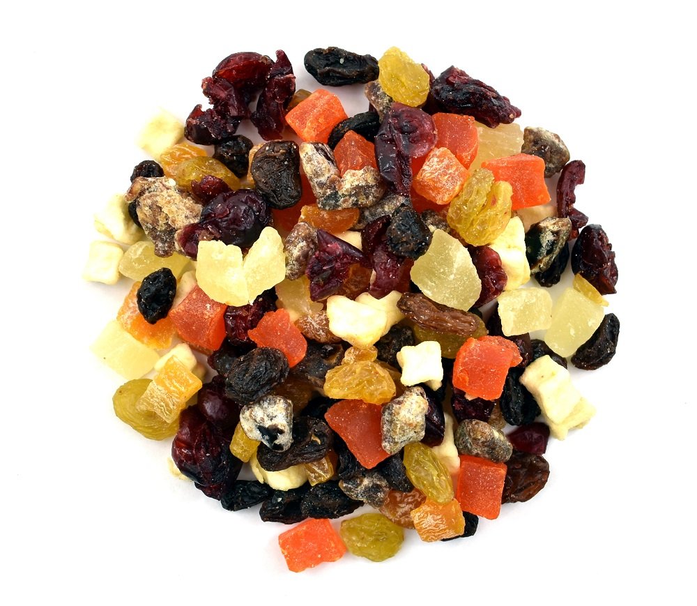 Anna and Sarah mini fruit trail mix in resealable bag for on-the-go snacking