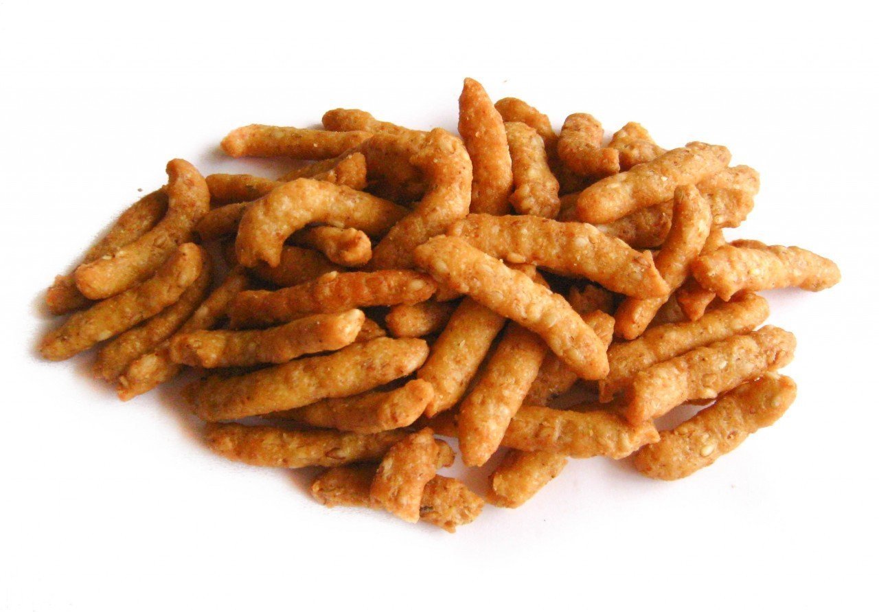 Anna and Sarah narrow sesame sticks in a resealable bag for on-the-go snacking.
