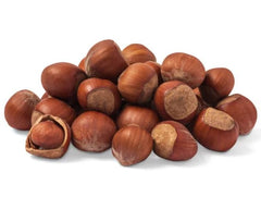 Anna and Sarah Oregon hazelnuts in shell close-up showing rich texture
