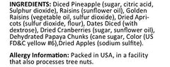 Anna and Sarah pineapple-dice pieces in vibrant trail mix