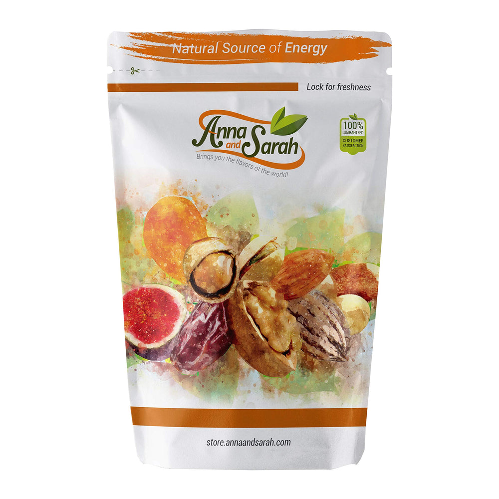 Anna and Sarah resealable bag keeps sesame sticks fresh longer, great for on-the-go.