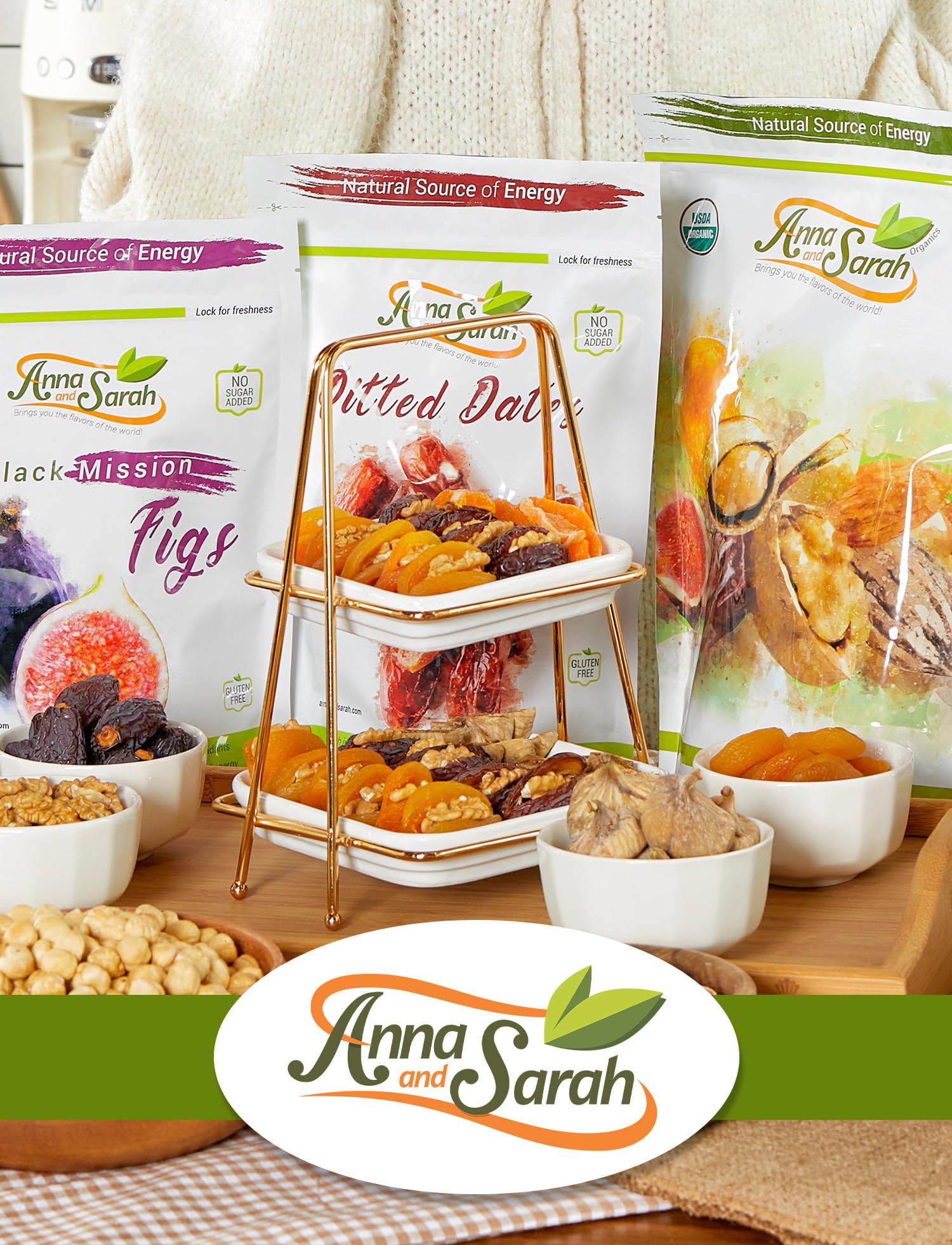 Anna and Sarah resealable bag keeps flavors fresh between snacking moments