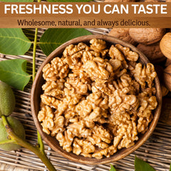 Anna and Sarah unbleached natural walnuts in shell showcasing pure flavor