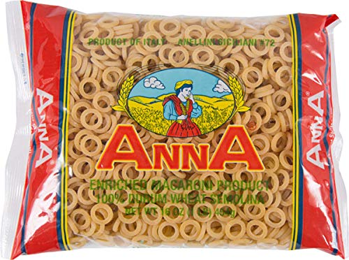 Anna Home Collection Anellini Siciliani pasta 4-pack, ideal for hearty sauces