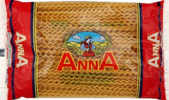 Anna Home Collection Italian durum wheat pasta close-up, long fusilli texture ideal for sauces.